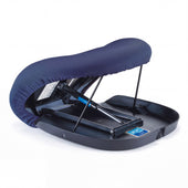 UpEasy Seat Assist portable lifting seat with spring-loaded mechanism, side view.