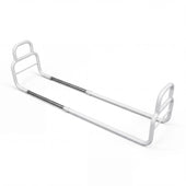 Aidapt double ended bed lever with handles on both sides for support getting in or out of bed, side view.