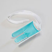 Homecraft Terry Cloth Sock Aid with wide strap for helping put on socks, shown from above.