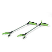 Two lightweight RevoReach Xcel reachers with ergonomic handles and triggers, shown side by side, front view.