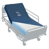 Sidhil Acclaim VE Mattress with welded cover, partially covered, on a white background, angled view.