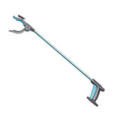 Blue-handled NRS Combi Reacher grabber tool with blue claw, designed for picking up items from a distance, angled side view.