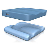 Two Dyna-Tek Profile Cushions with contoured shapes for support, shown from above and side.
