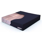 Dyna-Tek Intelligent Air Cushion with air and foam cells in dark fabric cover, top view.