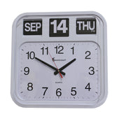 Large calendar flip clock displaying 11:09:36 and SEP 14 THU PM, bold numbers for easy reading, front view.