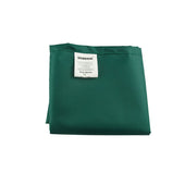 Folded dark green washable tubular slide sheet for patient moving or bed transfer, Hospital Direct branding visible, top view.