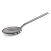 Pack of 3 stainless steel anti-tremor spoons with round bowls and straight handles, front view.
