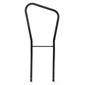 Black metal support handle for Big Foot Half Step with angled top and two legs, white background, side view.