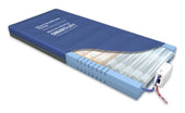 Mercury Advance Smartcare Hybrid Mattress with exposed air cells and blue cover, pressure relief design, angled side view.