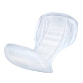 Ontex iD Dailee Comfort Pads for heavy incontinence with contoured edges and absorbent layers, plain background, front view.