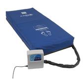 Sidhil Athena Low Airloss Mattress with control unit and cable, designed for pressure relief, side view.