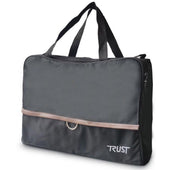 Beige Lets Go Out Rollator replacement bag with handles and zipper, designed for carrying items, front view.