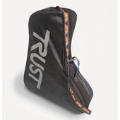Able2 Travel Bag for Let’s Go Out Rollator, shown partially open with interior fabric visible, side view.
