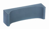 Grey curved Rotunda Knee Support plastic block on a white background, front view.