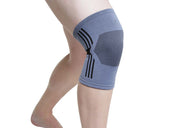 Kedley Active Elasticated Knee Support worn on a bent leg, white background, in use view.