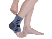 Kedley Active Elasticated Ankle Support worn on right foot, white background, side view.