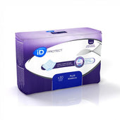 Ontex iD Protect Plus disposable bed and seat pads, 60x60 cm, pack of 30, shown in packaging front view.
