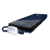Apollo Morpheus Turn dynamic mattress with electronic pump for pressure relief, shown on a white background, angled side view.