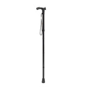 Drive Anatomic Grip Walking Stick Right Handed with anatomic grip, wrist strap and folding aluminium shaft, side view.