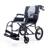 Urathon Apollo Lightweight Wheelchair with large rear wheels and footrests on a white background, side view.