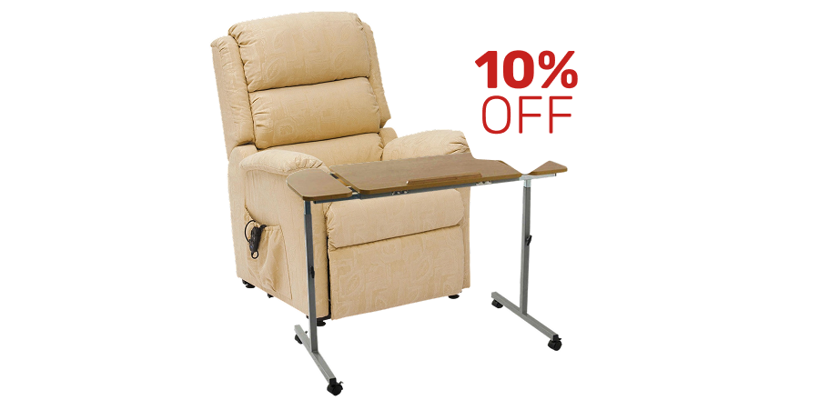 AUGUST26 - 10% OFF Riser Recliners and Seating Logo