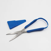 Easi-Grip Scissors 75mm Pointed with sheath, white background, side view.