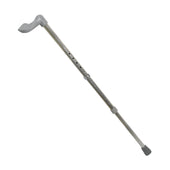 Aidapt Ergonomic Aluminium Walking Stick with height-adjustable design, ergonomic handle and rubber ferrule, side view.