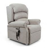ErgoRise Dual Motor Tilt-In-Space Chair with adjustable lumbar, padded backrest and remote control, front view.