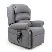 Repose Seating ErgoRise Dual Motor Tilt-In-Space Chair with padded cushions, lumbar support and remote control, front view.