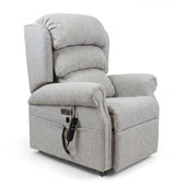 Repose Seating ErgoRise Dual Motor Tilt-In-Space Chair with padded cushions, adjustable headrest and remote control, front view.