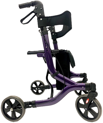 Cirrus Lightweight Aluminium 4 Wheel Rollator - Purple Image