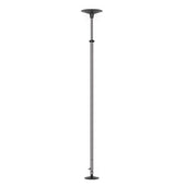 GRIPO Support Pole, tension-mounted with round bases, used for dance, fitness, or mobility support, upright front view.