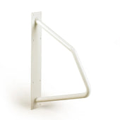 Homecraft Handy Rail wall bracket with diagonal and horizontal bars for stairs, side view.