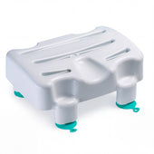 Kingfisher bath seat with non-slip suction cups, sturdy design for stability, front view.