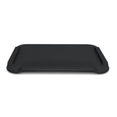 ORNAMIN Large Non-Slip Cutting Board with rectangular plastic lid and rounded corners, front view.