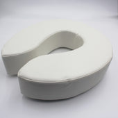 Homecraft Padded Raised Toilet Seat with cushioning for support, displayed on a plain background, front view.