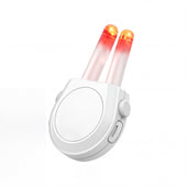 Lifemax Rechargeable Hay Fever and Allergy Reliever for pets with light tips on a plain white background, front view.