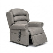 Rimini Dual Motor Tilt-in-Space Chair with pocket sprung seat, padded backrest and remote control, front view.