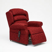 Repose Seating Rimini Dual Motor Tilt-in-Space Chair with plush cushions, pocket sprung seat and remote, front view.