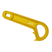 Easi-Grip Dext RingPull can opener with dext embossed on the side, side view.