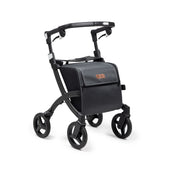 Rollz Flex 2-in-1 rollator and shopping trolley with ergonomic handles and spacious bag, front view.