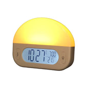 Lifemax Sunrise Alarm Clock with time display set to 10:27 and temperature reading 21.2°C, showing main features, front view.