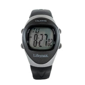 Lifemax Talking Big Digit Watch with large LCD display and side buttons, front view.
