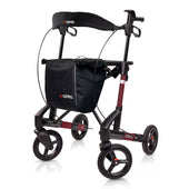 Topro Troja 5G Premium rollator with four wheels and storage bag, front angle view.