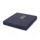 Transflo Cushion Bari silicone gel pressure relief cushion with white logo, square shape, front view.