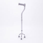 Drive Tripod Cane, lightweight aluminium walking stick with height-adjustable frame and contoured handle, front view.