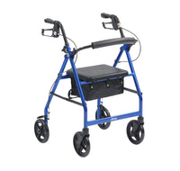 Lightweight Folding Rollator with Bag - Red