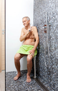 Etac Edge Corner Shower Stool - Grey