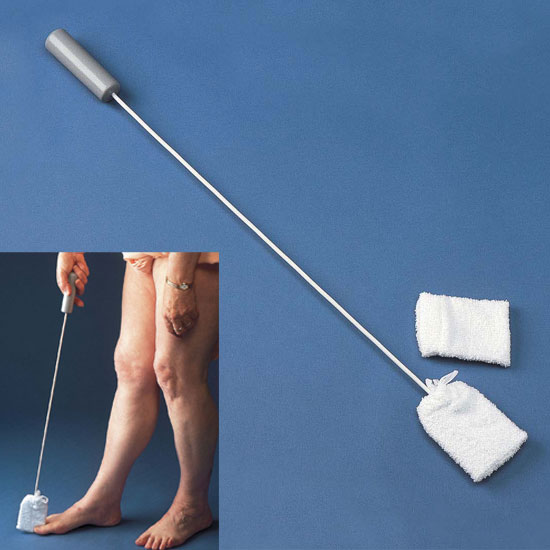 Long Handled Toe Washer Spare Pad - Pack of 2 Image 2