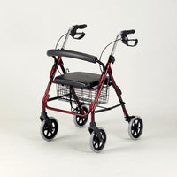 Aluminium Four-Wheeled Rollator - Ruby